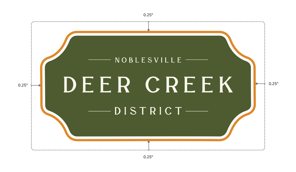 Clear Space Version Of The Deer Creek District Logo Showing Clear Space